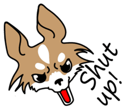 Cute but Lazy dog "imochan" sticker #3328508