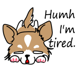 Cute but Lazy dog "imochan" sticker #3328511