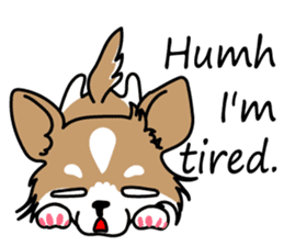 Cute but Lazy dog "imochan" sticker #3328511