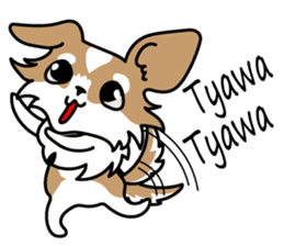 Cute but Lazy dog "imochan" sticker #3328515