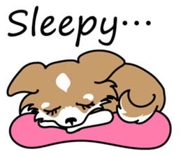 Cute but Lazy dog "imochan" sticker #3328521