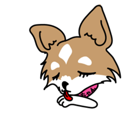 Cute but Lazy dog "imochan" sticker #3328523