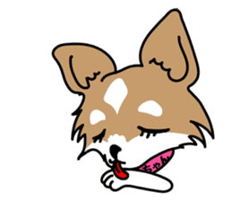 Cute but Lazy dog "imochan" sticker #3328523