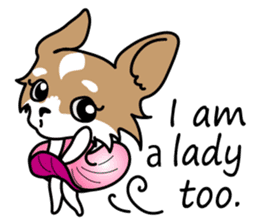 Cute but Lazy dog "imochan" sticker #3328524