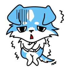 Cute but Lazy dog "imochan" sticker #3328527