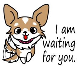 Cute but Lazy dog "imochan" sticker #3328531