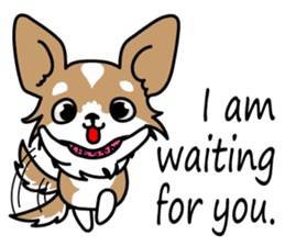 Cute but Lazy dog "imochan" sticker #3328531