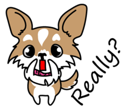 Cute but Lazy dog "imochan" sticker #3328533