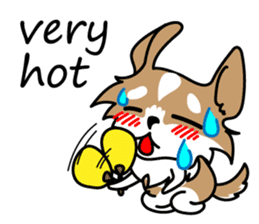 Cute but Lazy dog "imochan" sticker #3328535