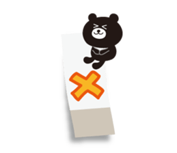 Message of black bear sticker #3328553