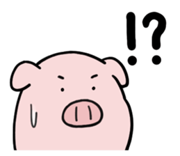 leisurely pig sticker #3328701