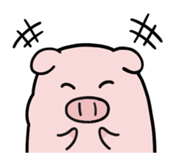 leisurely pig sticker #3328703