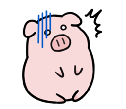 leisurely pig sticker #3328705