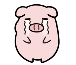 leisurely pig sticker #3328706