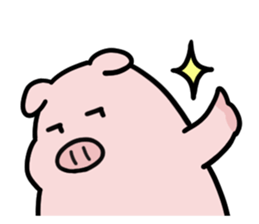 leisurely pig sticker #3328708
