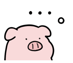 leisurely pig sticker #3328711