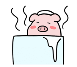 leisurely pig sticker #3328732