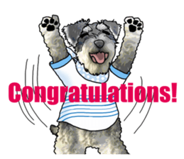 Miniature Schnauzer English ver. sticker #3328901