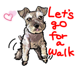 Miniature Schnauzer English ver. sticker #3328905