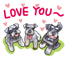 Miniature Schnauzer English ver. sticker #3328912