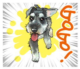 Miniature Schnauzer English ver. sticker #3328914