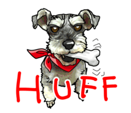 Miniature Schnauzer English ver. sticker #3328921