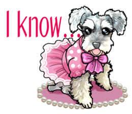 Miniature Schnauzer English ver. sticker #3328930