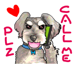 Miniature Schnauzer English ver. sticker #3328935