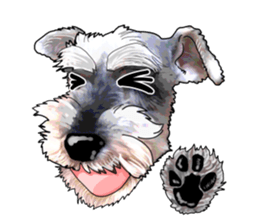 Miniature Schnauzer English ver. sticker #3328936