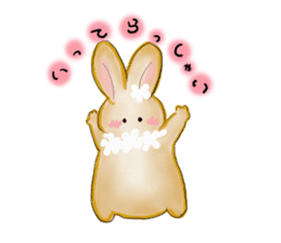 Moon rabbit of the spoiled child. sticker #3330821