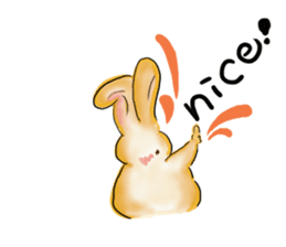 Moon rabbit of the spoiled child. sticker #3330822