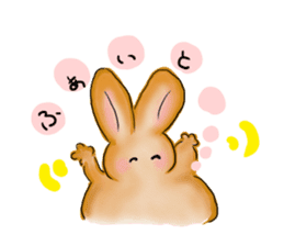 Moon rabbit of the spoiled child. sticker #3330823