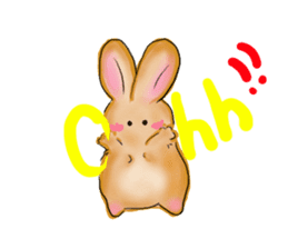Moon rabbit of the spoiled child. sticker #3330824