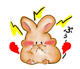 Moon rabbit of the spoiled child. sticker #3330825