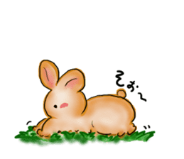Moon rabbit of the spoiled child. sticker #3330833