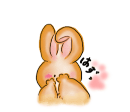 Moon rabbit of the spoiled child. sticker #3330834