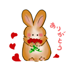 Moon rabbit of the spoiled child. sticker #3330840