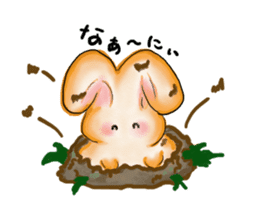 Moon rabbit of the spoiled child. sticker #3330842