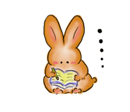 Moon rabbit of the spoiled child. sticker #3330843