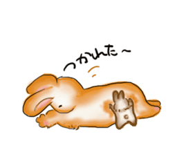 Moon rabbit of the spoiled child. sticker #3330845
