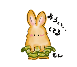 Moon rabbit of the spoiled child. sticker #3330851