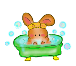 Moon rabbit of the spoiled child. sticker #3330853