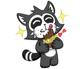 Daccoon Panda & Raccoon sticker #3331326