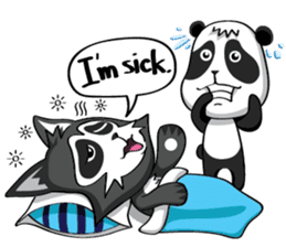 Daccoon Panda & Raccoon sticker #3331332