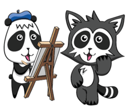 Daccoon Panda & Raccoon sticker #3331337