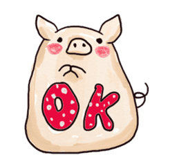 manmaru pig sticker #3332098