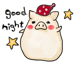 manmaru pig sticker #3332101