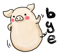 manmaru pig sticker #3332102