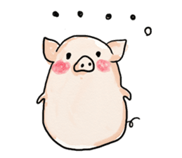 manmaru pig sticker #3332110