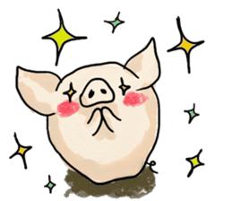manmaru pig sticker #3332111